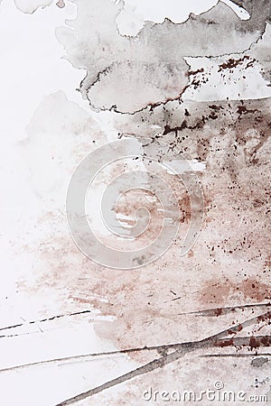 Abstract brush painting Stock Photo