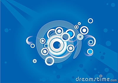 Abstract bubbles . Vector Illustration