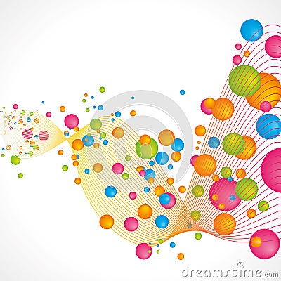 Abstract bubbles background Vector Illustration