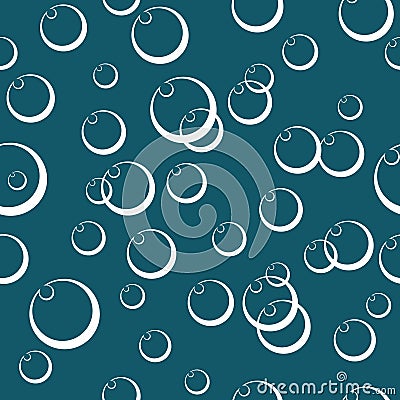 Abstract bubbles background. Seamless. Vector Illustration