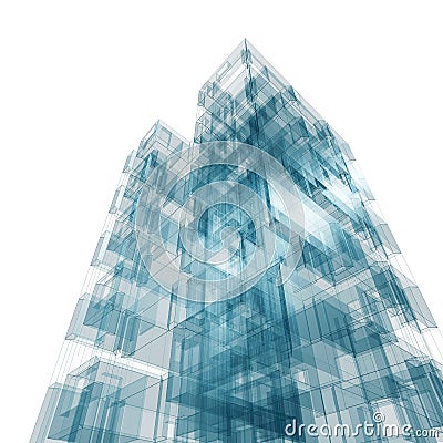 Abstract building Stock Photo