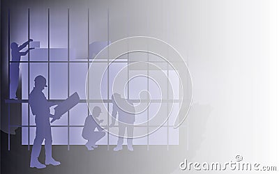 Abstract building Background Cartoon Illustration
