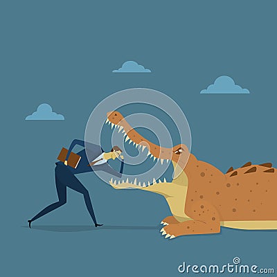 Abstract business concept of adventurous. Vector Illustration