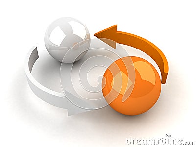Abstract business exchange concept Stock Photo
