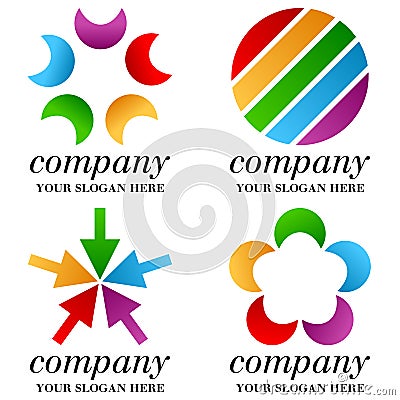 Abstract Business Logos Set [2] Vector Illustration