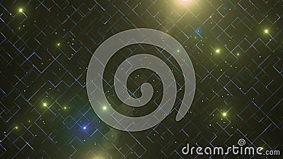 Abstract business science or technology background with empty space for text. Copy space. Close up. Colorful blicks on Stock Photo