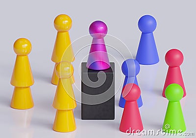 Abstract business speech Stock Photo