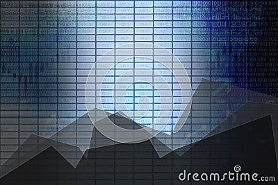 Abstract business stock exchange panel with graphs as background Stock Photo