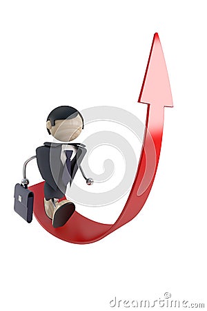 Abstract businessman Stock Photo