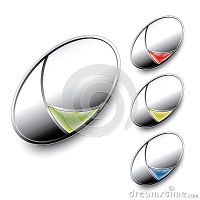 Abstract button Vector Illustration