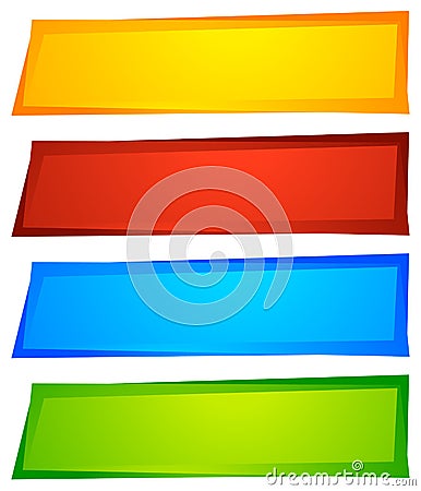 Abstract button or banner backgrounds, shapes. Colorful abstract Vector Illustration