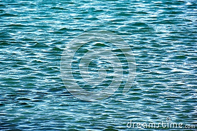 Abstract calm blue ocean background Stock Photo
