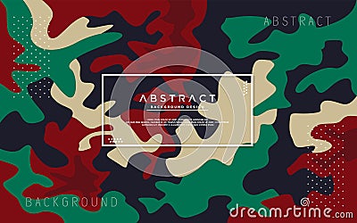 Abstract camo modern background Vector Illustration