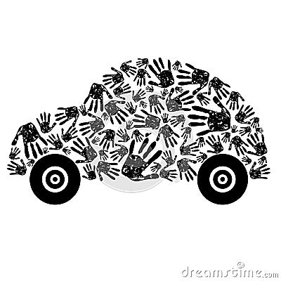 Abstract car Vector Illustration