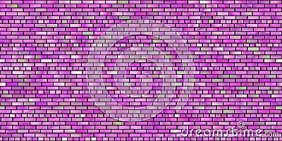 Abstract cartoon pink green brick wall or tiles Stock Photo