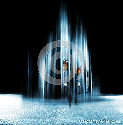 Abstract cathedral Stock Photo