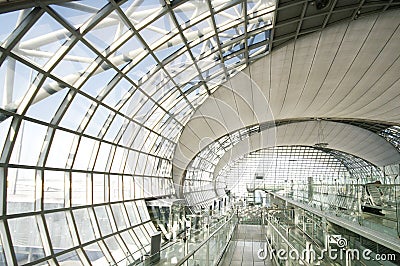 Abstract ceiling interior background Stock Photo