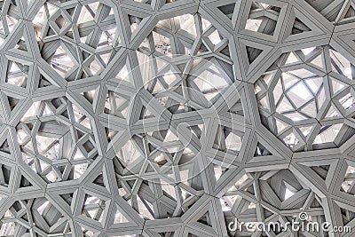 Abstract ceiling with light entrances Stock Photo
