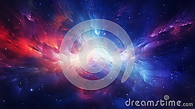 Abstract celestial background swirling galaxies energy Stock Photo