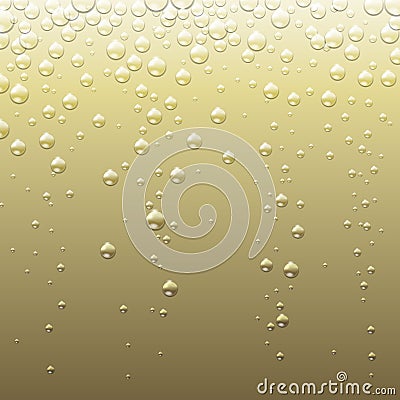 Abstract champagne golden background with bubbles. Abstract Champagne texture Vector Illustration