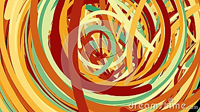 Abstract chaotic fast colorful lines, computer generated background, 3d render backdrop Stock Photo