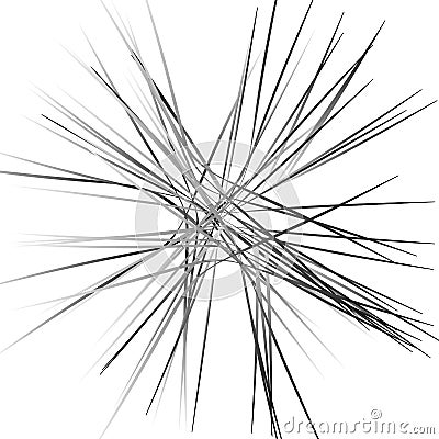 Abstract chaotic lines pattern. Vector Illustration