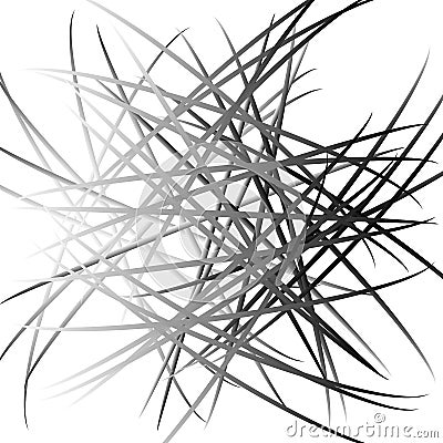 Abstract chaotic lines pattern. Vector Illustration