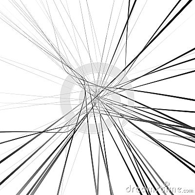 Abstract chaotic lines pattern. Vector Illustration