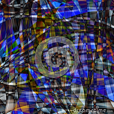 Abstract chaotic pattern Stock Photo