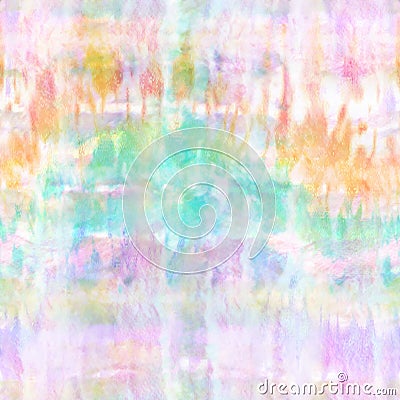 Abstract Checked Pastel Rainbow Tie Dye Print Stock Photo