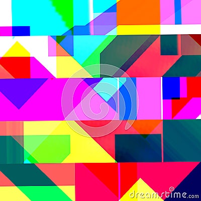 Abstract chemical glitching effect. Random digital signal error. Abstract contemporary texture background colorful pixel mosaic. Stock Photo