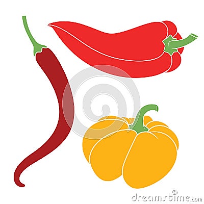 Abstract Chile Pepper Vector Illustration