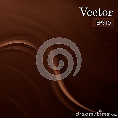 Abstract chocolate sweet silk background vector illustration Vector Illustration