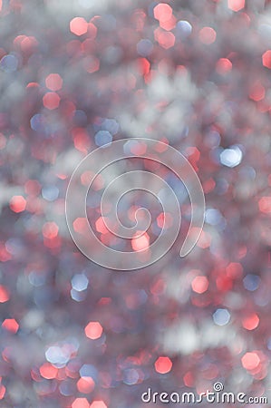 Abstract Christmas background, defocused lights Stock Photo