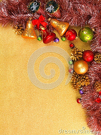 Abstract Christmas gold background Stock Photo