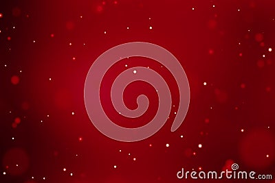 Abstract christmas gradient red background with bokeh flowing, festive holiday happy new year Stock Photo