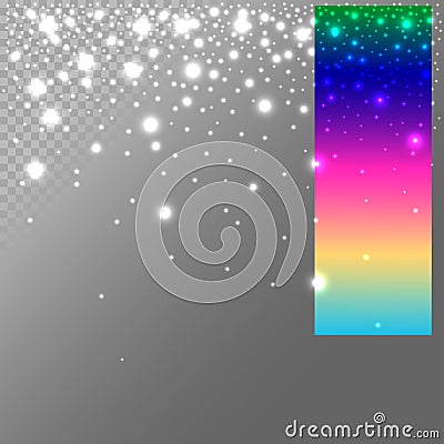 Abstract christmas lights easy to edit, wreath for xmas holiday Vector Illustration