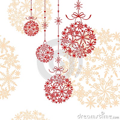 Abstract christmas ornament Vector Illustration