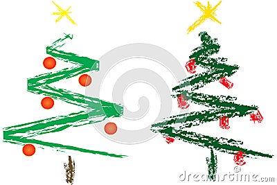 Abstract christmas tree Vector Illustration