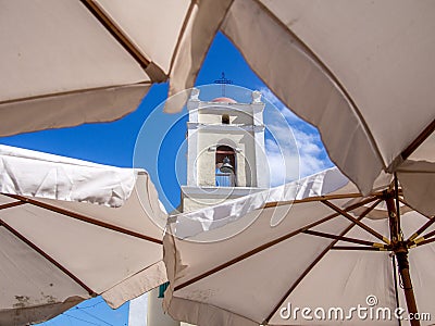 Abstract Church Bell Tower Camaguey Cuba Stock Photo