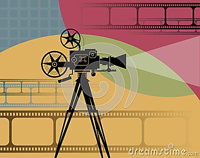 Abstract cinema background Vector Illustration