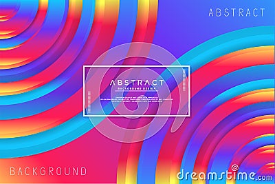 Abstract circle colorful background Vector Illustration