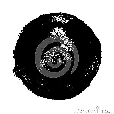 Abstract circle grunge painted texture. Stock Photo