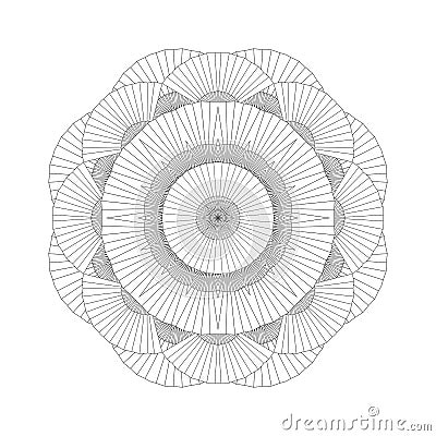 Abstract circle ornament Vector Illustration