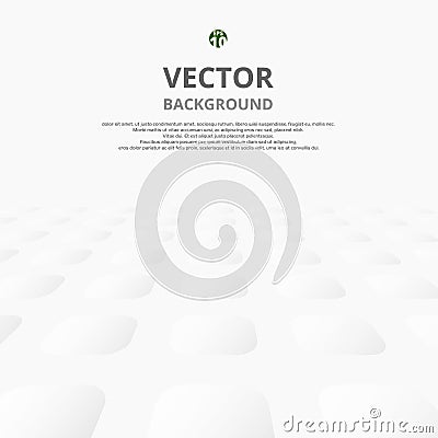 Abstract of circle shape pattern with shadow background. Vector Illustration
