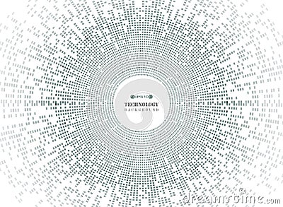 Abstract of circle square pattern technology in dark gray pixel Vector Illustration