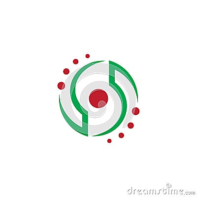 Abstract circle swirl logo Design Vector Illustration