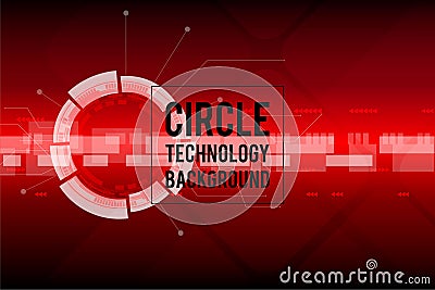 Abstract Circle Technology Background, vector illustration Vector Illustration