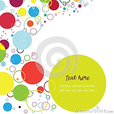 Abstract circles background Vector Illustration