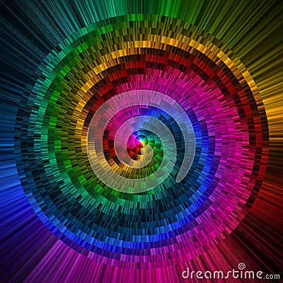 Abstract circles prism colors background Stock Photo